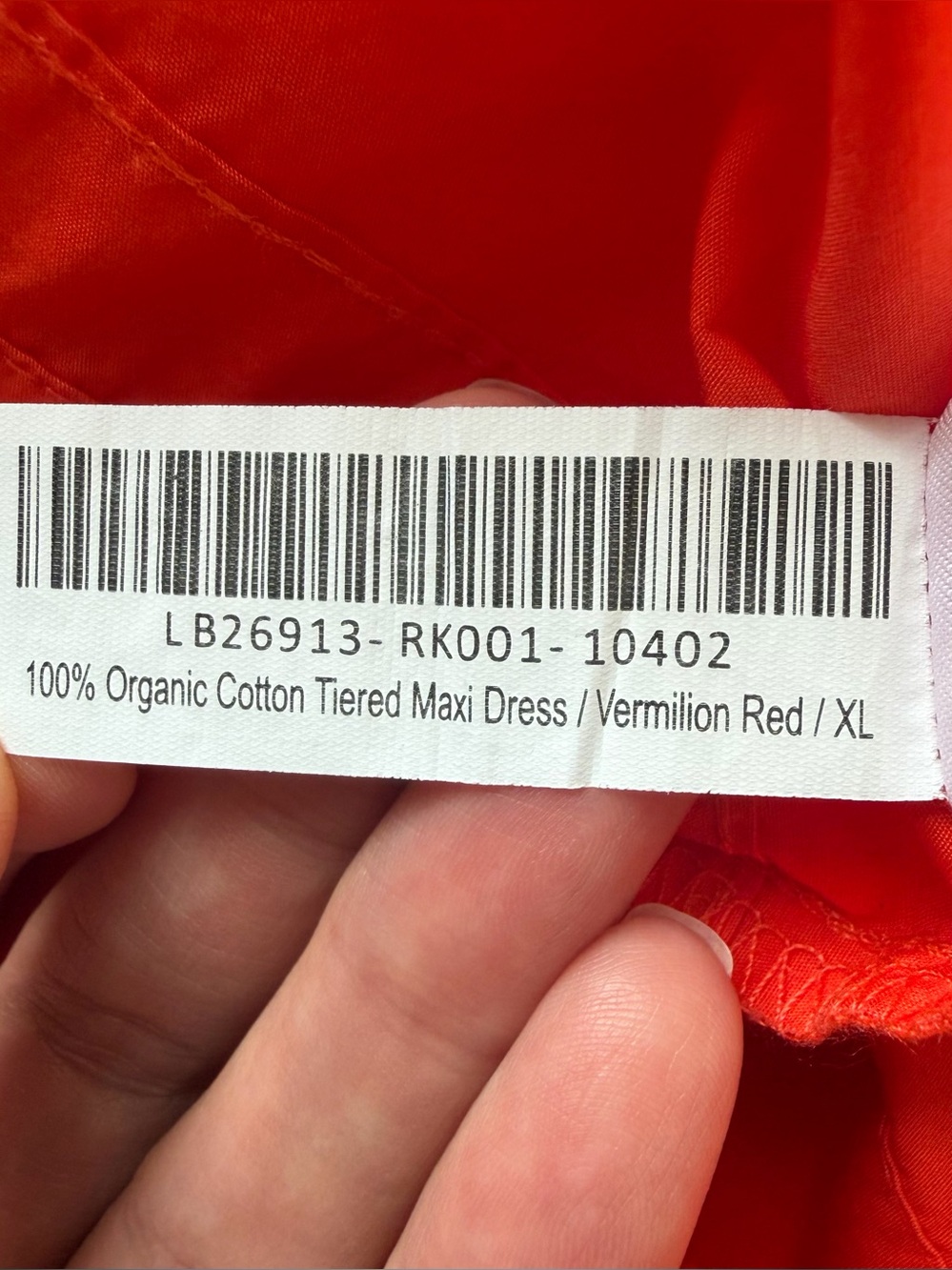 Quince 100% Organic Cotton
Tiered Maxi Dress
Vermillion Red/Bright Orange XL - Picture 11 of 11